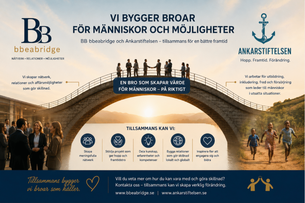 Bbeabridge bygger broar med Ankarstiftelsen